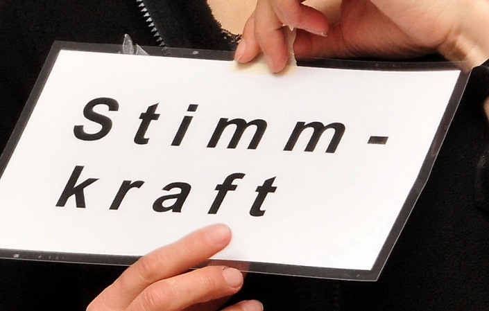 Sprech-Stimm-Workshop Esslingen Schild Stimm-kraft